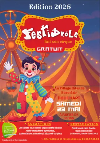 Festival Festidrôle à Douchapt en Dordogne